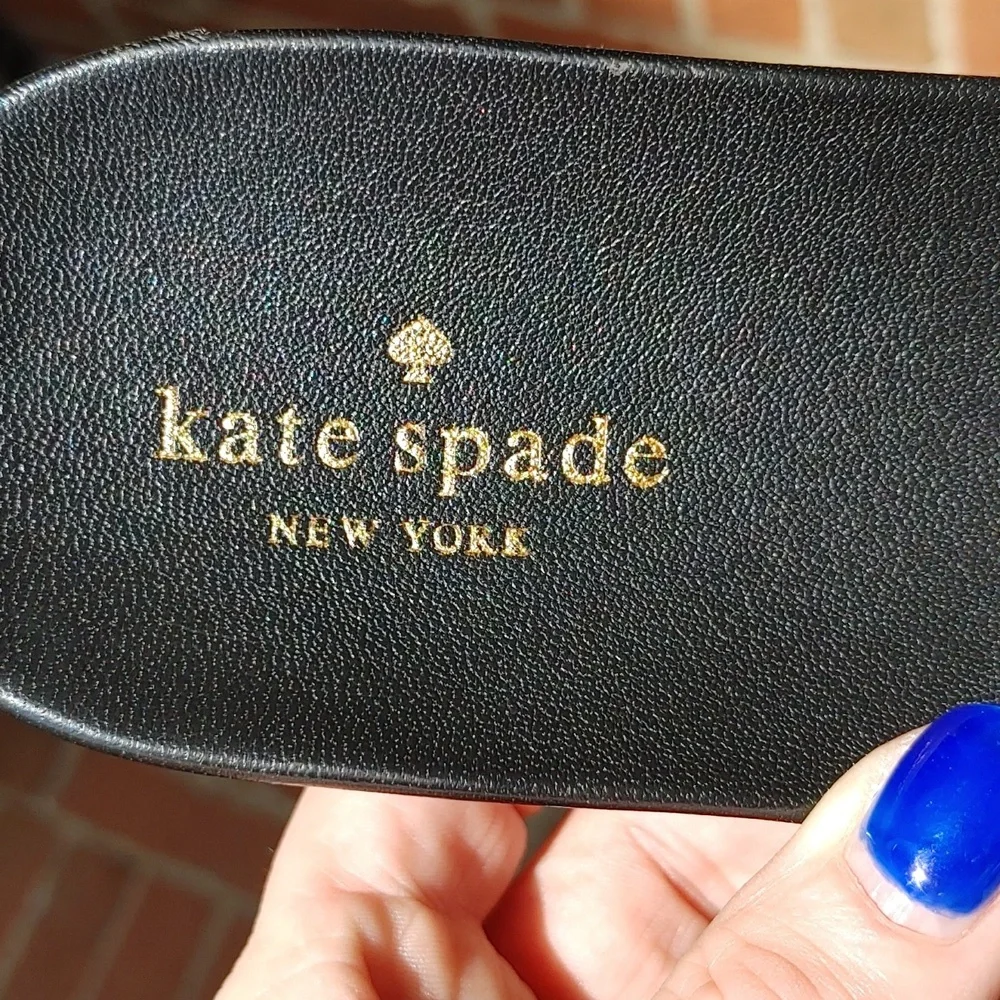 Kate Spade Zahara Black Slide Sandals Size 7.5 (17)